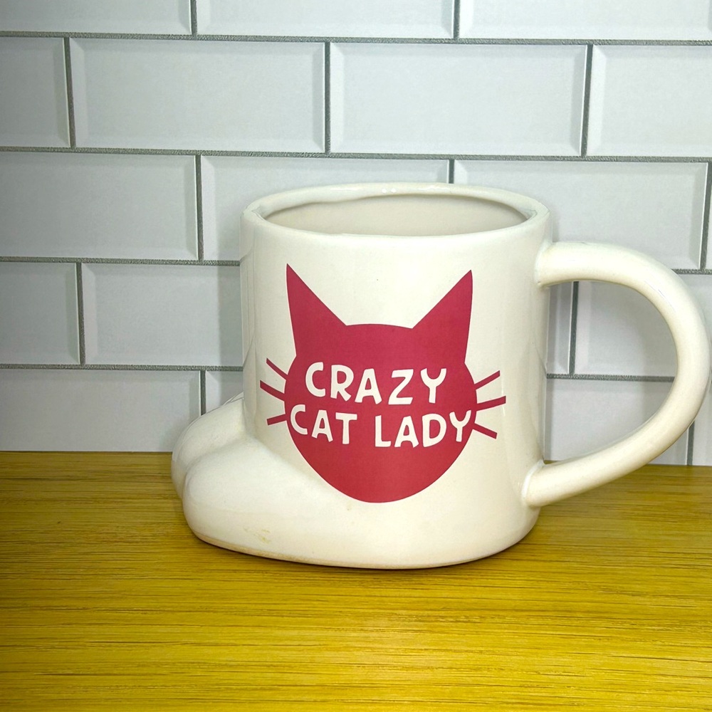 Crazy cat lady mug. Perfect for the cat lover as a gift or for yourself.